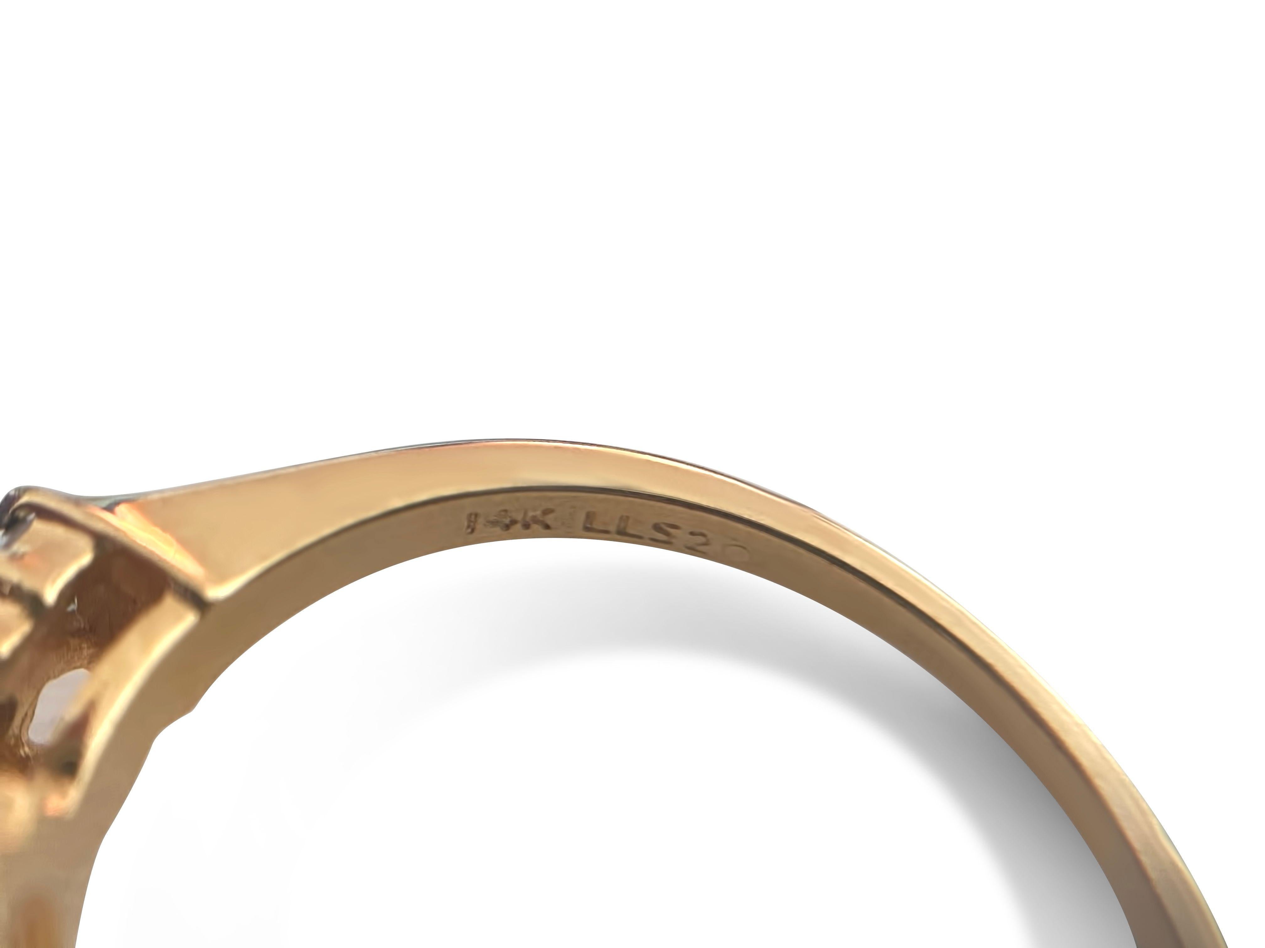 Verlobungsring aus 14 Karat Gold mit 2,00 Karat Diamanten im Angebot 2