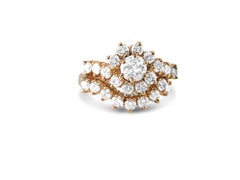 Bague de fiançailles en or 14K avec 2.00ct de diamant