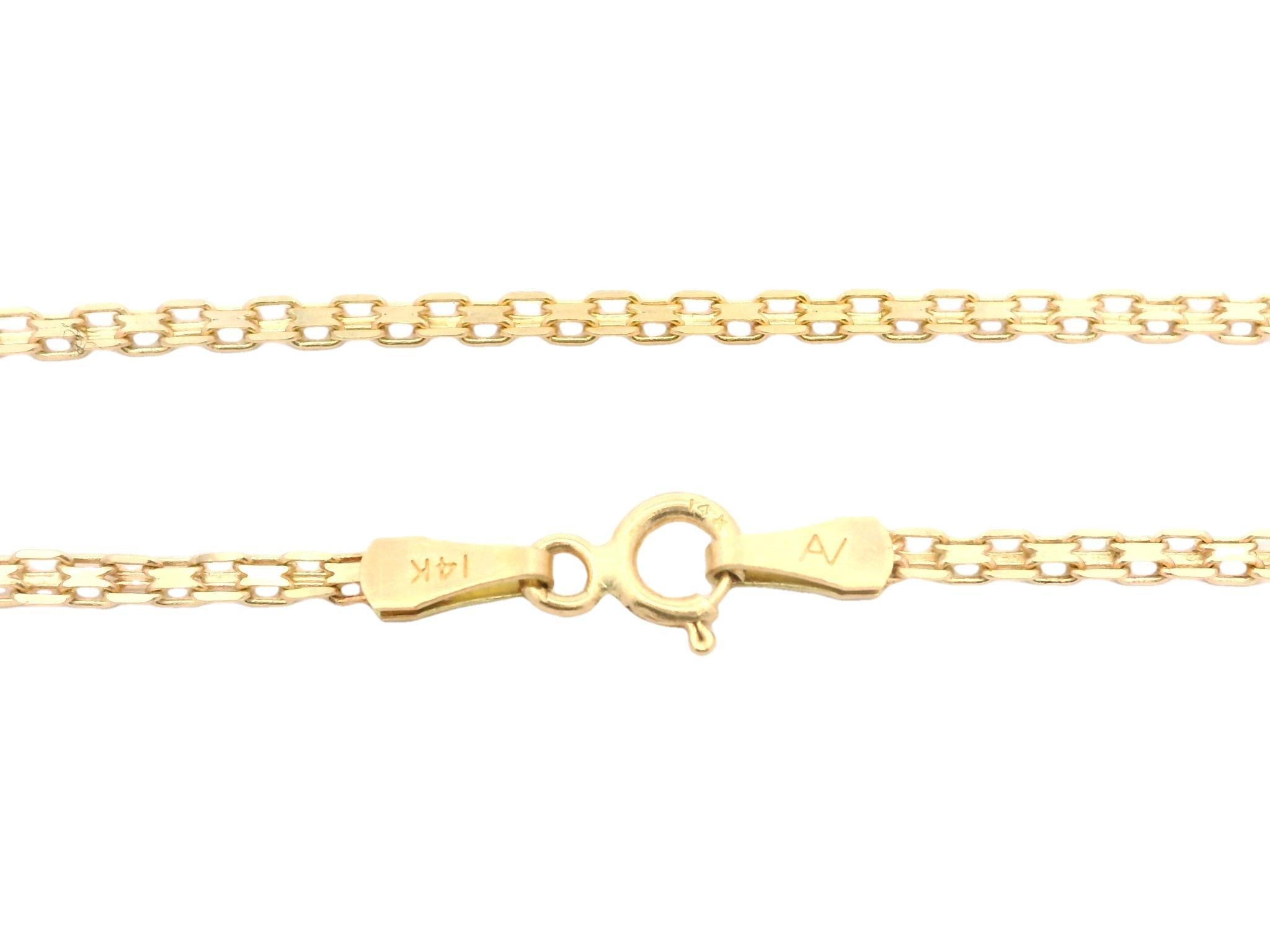 Marquise Cut 14k Gold 2.0ctw Marquise Swiss Blue Topaz V Spray Pendant Bismark Chain Necklace