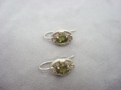 14k Gold 2.13ct Genuine Natural Alexandrite Earrings with 1/3ct Diamonds #J1721