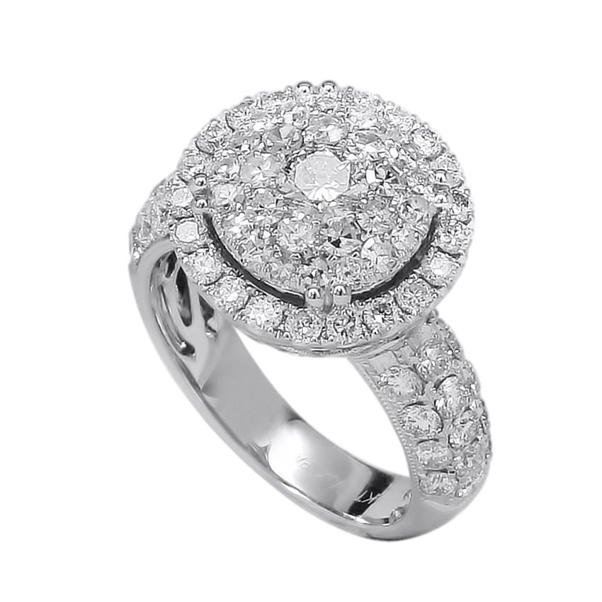 Metal: 14K WHITE GOLD 
Condition : New 
Total Weight : 6.0 GRAMS 
Gemstone : Diamond 
Total Carat Weight : 3.00CT