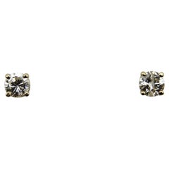 14K Gold .45 of a Carat Diamond Stud Earrings 