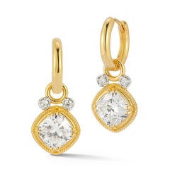 Oro 14K 5,12 ct. tw. Diamanti coltivati in laboratorio e cerchio con diamante naturale incastonato da 0,10 carati