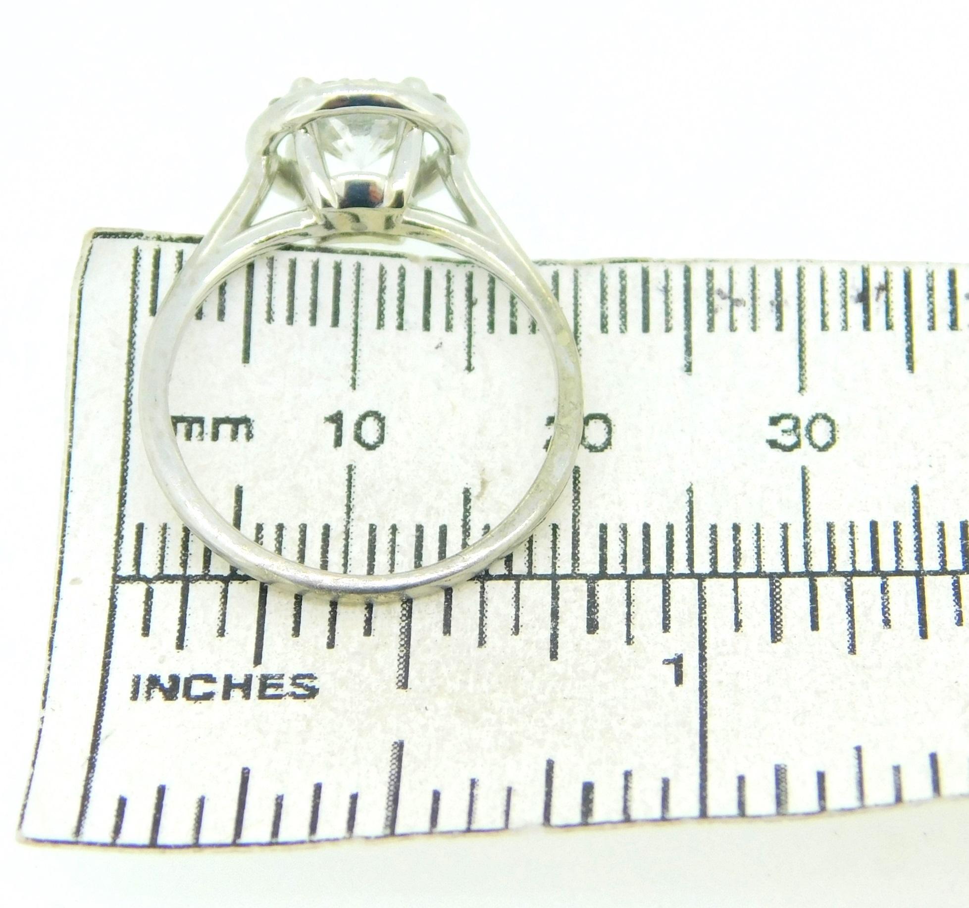 Contemporary 14k Gold .85ct Genuine Natural Diamond Ring with Diamond Halo '#J4123' For Sale