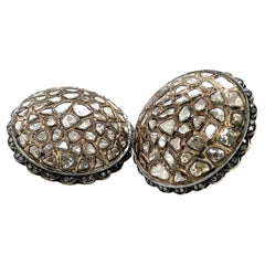 Pendientes 99 Diamantes Oro 14k