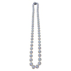 14K Gold Akoya Pearls And Diamonds Necklace