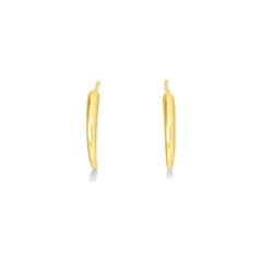 14k Gold Quill Thorn Earrings