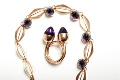 14 Karat Gold and Amethyst Necklace