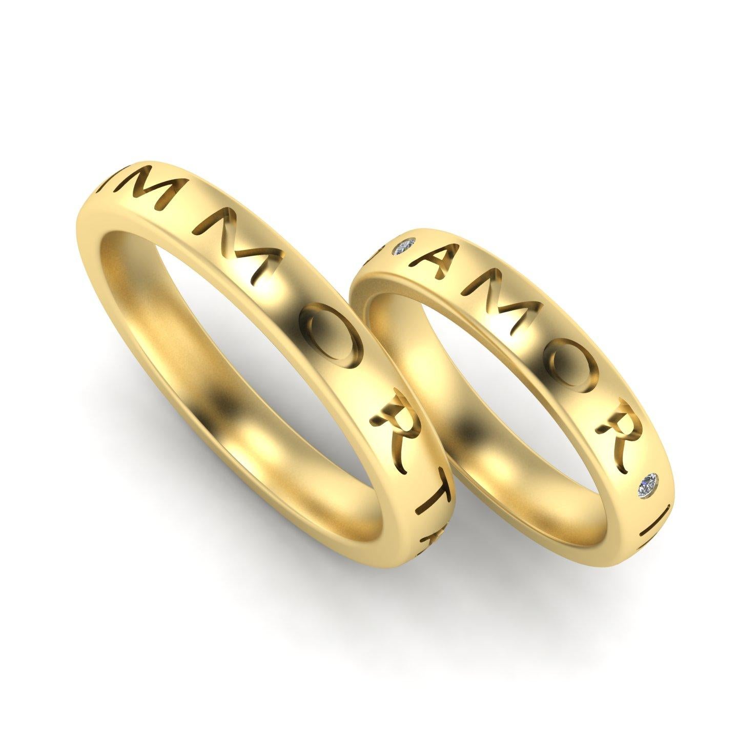 in vendita:  Fede nuziale AMOR IMMORTALIS in oro 14K 7