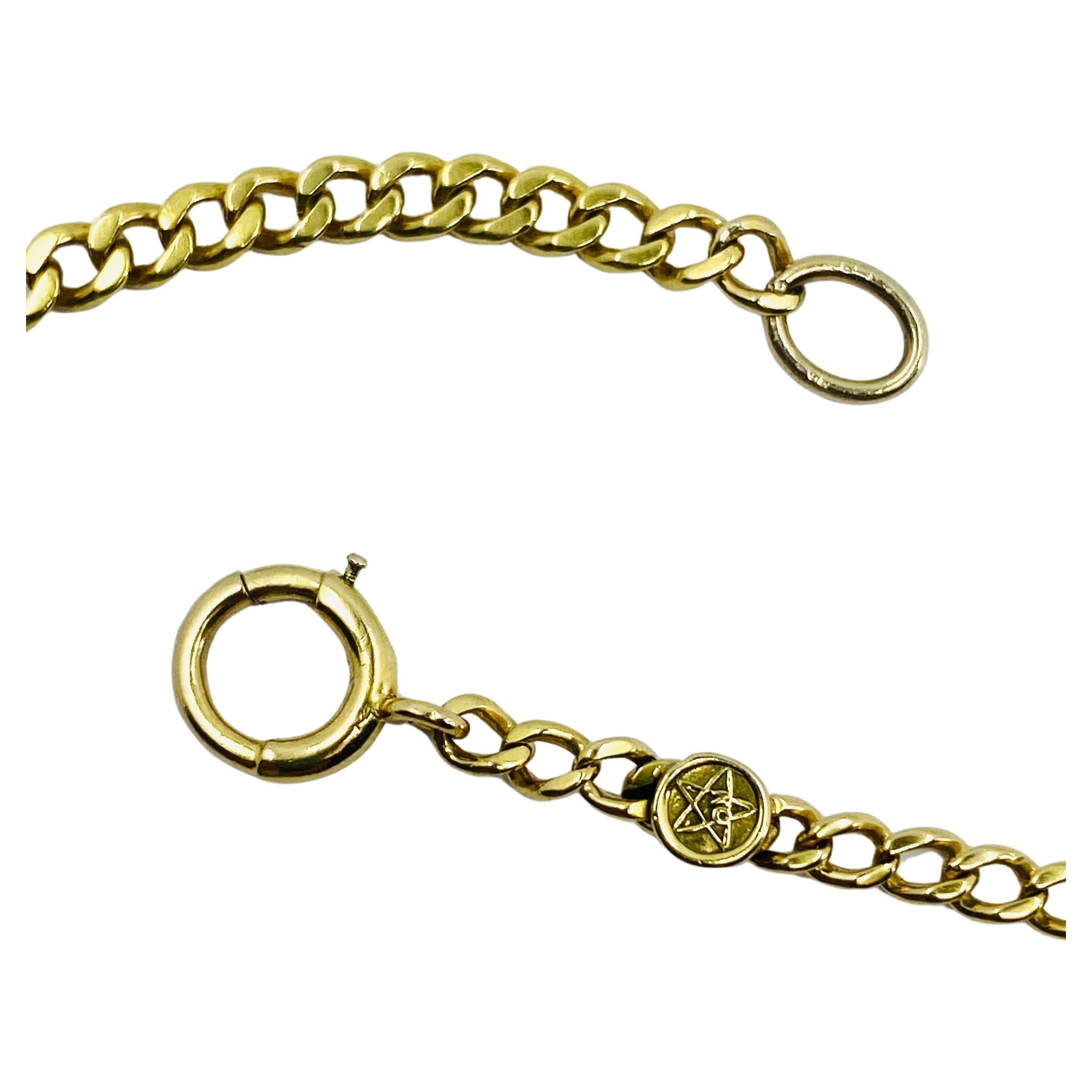 Collier en or 14k avec pendentif ancre et chaîne à motif de corde en vente 4