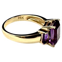 14K Gold and Amethyst Cocktail Ring