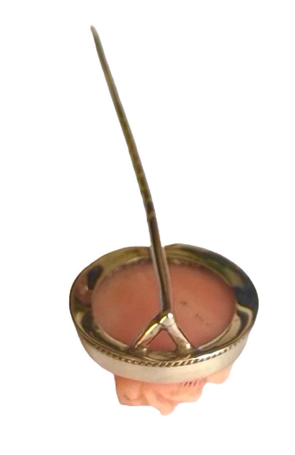 14k Gold Antique Victorian sculpté Coral Cameo Stickpin, Greek Goddess, 14ct box en vente 10