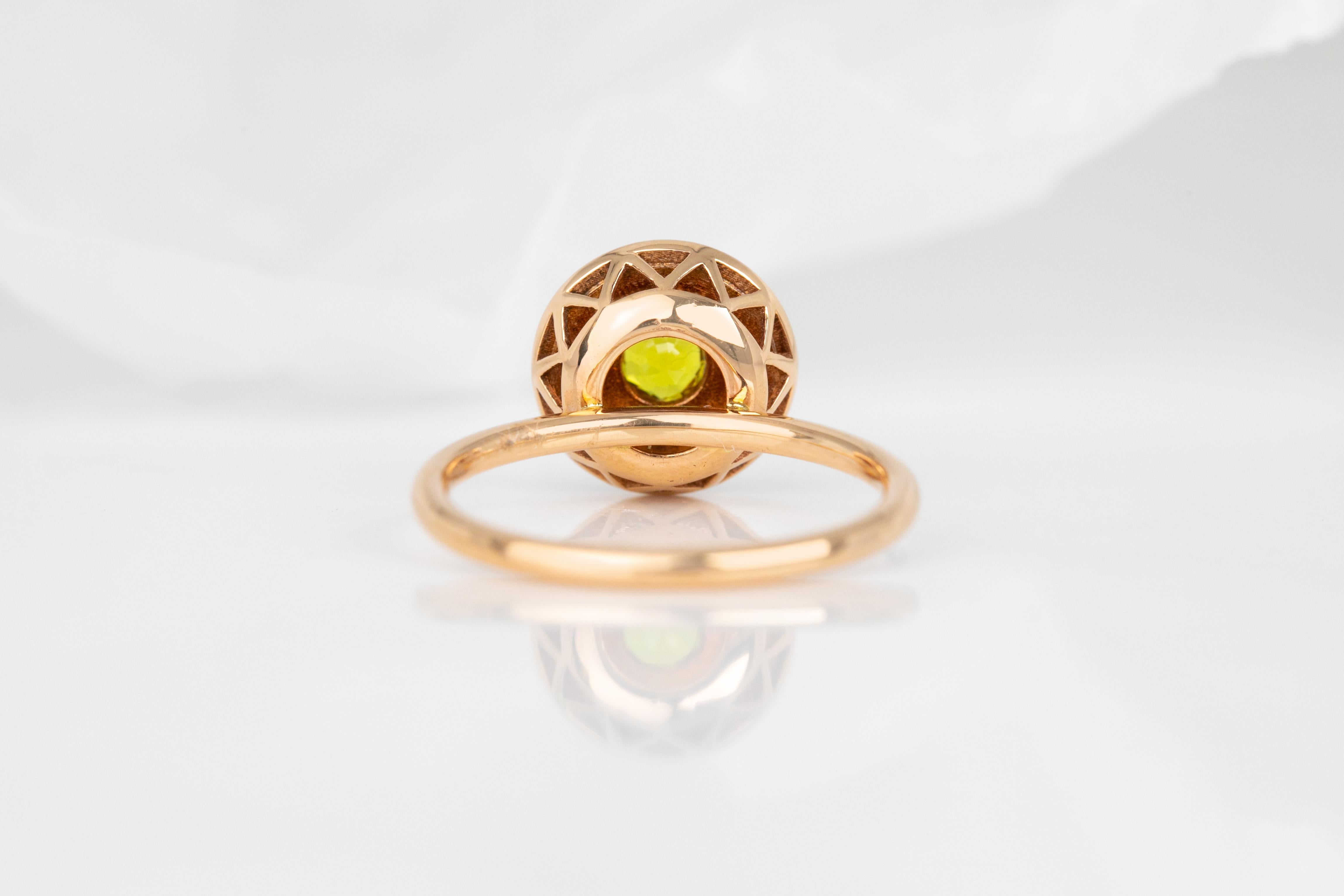 For Sale:  14k Gold Art Deco Stlye Enameled 0.30 Ct Yellow Sapphire Cocktail Ring 13