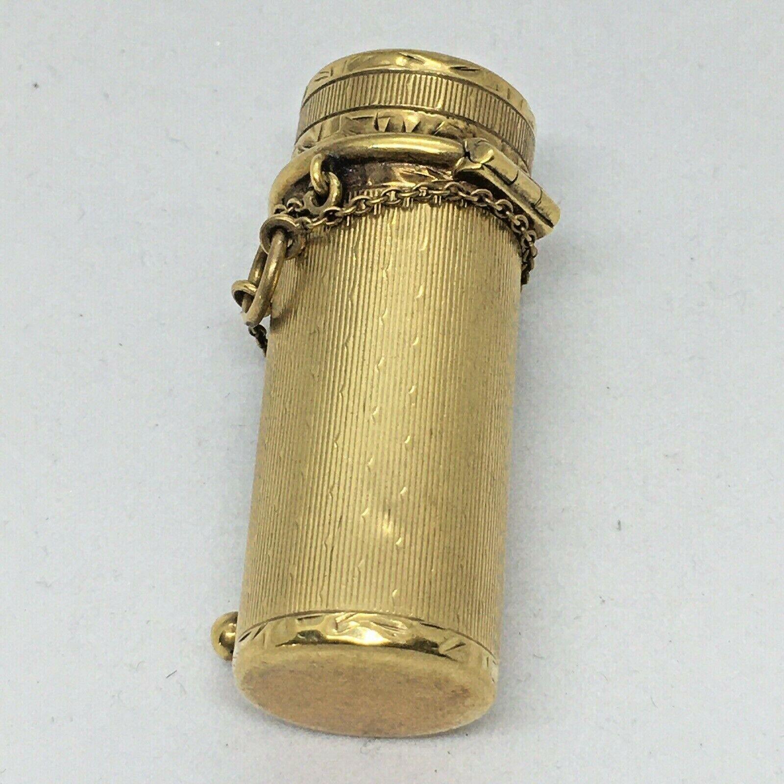 Tiffany & Co. - Étui à lèvres ancien américain Art déco en or 14 carats, années 1930 Pour femmes en vente