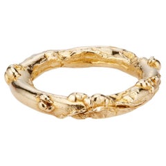 14k Gold Azim Ring by Aziza Handcrafted