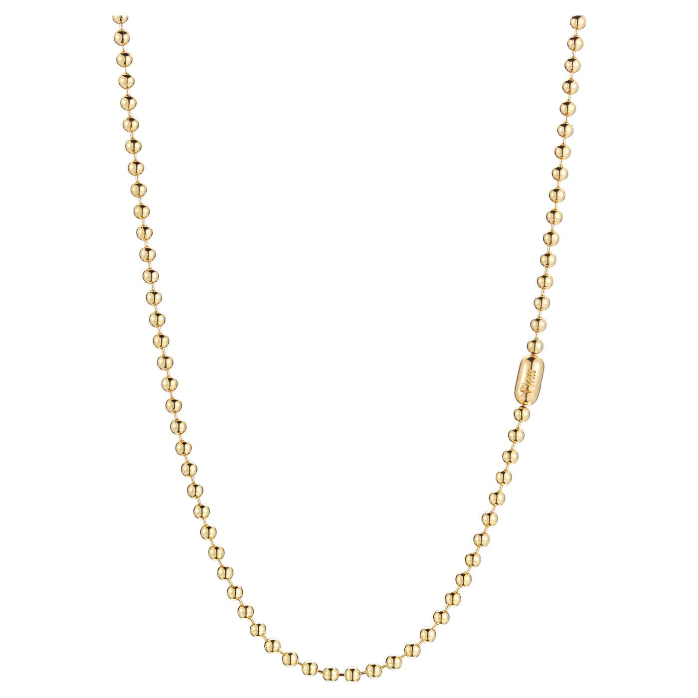 14 Karat Gold Ball Chain Necklace For Sale at 1stDibs | 14k gold ball ...