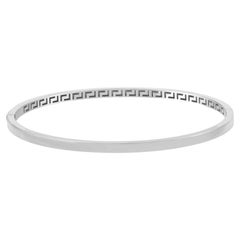 14k Gold Bangle Bracelets for Women, 14k White Gold Bangle