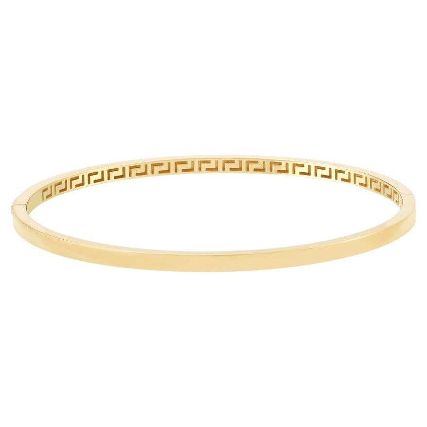 14k Gold Bangle Bracelets for Women, 14k Yellow Gold Bangle