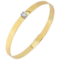 vanessa baruh pardo 14 Karat Gold Bangle with Diamonds
