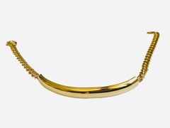 14K Gold Bar Link ID Bracelet