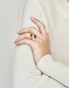 14k Gold & Black Onyx Mirrored Ring