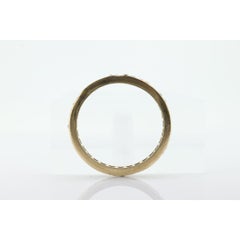 14k Gold BLUE Sapphire Full Eternity Thin Band. Thin Channel Set Princess