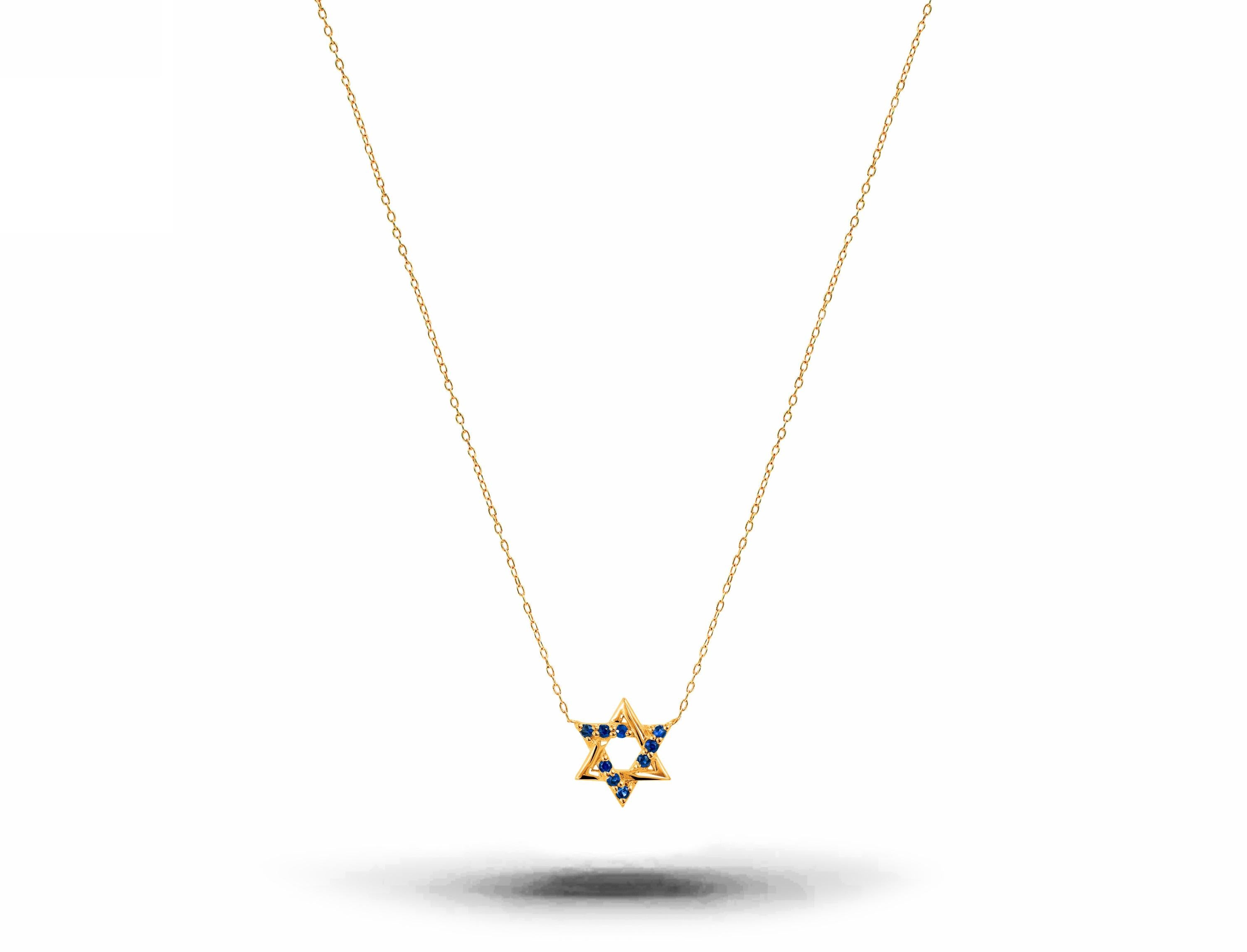 Beautiful little minimalist necklace is made of 14k solid gold adorned with natural AAA quality Blue Sapphire. 
Available in three colors of gold : White Gold / Rose Gold / Yellow Gold.

Delicate Minimal Necklace is adorned with natural Blue