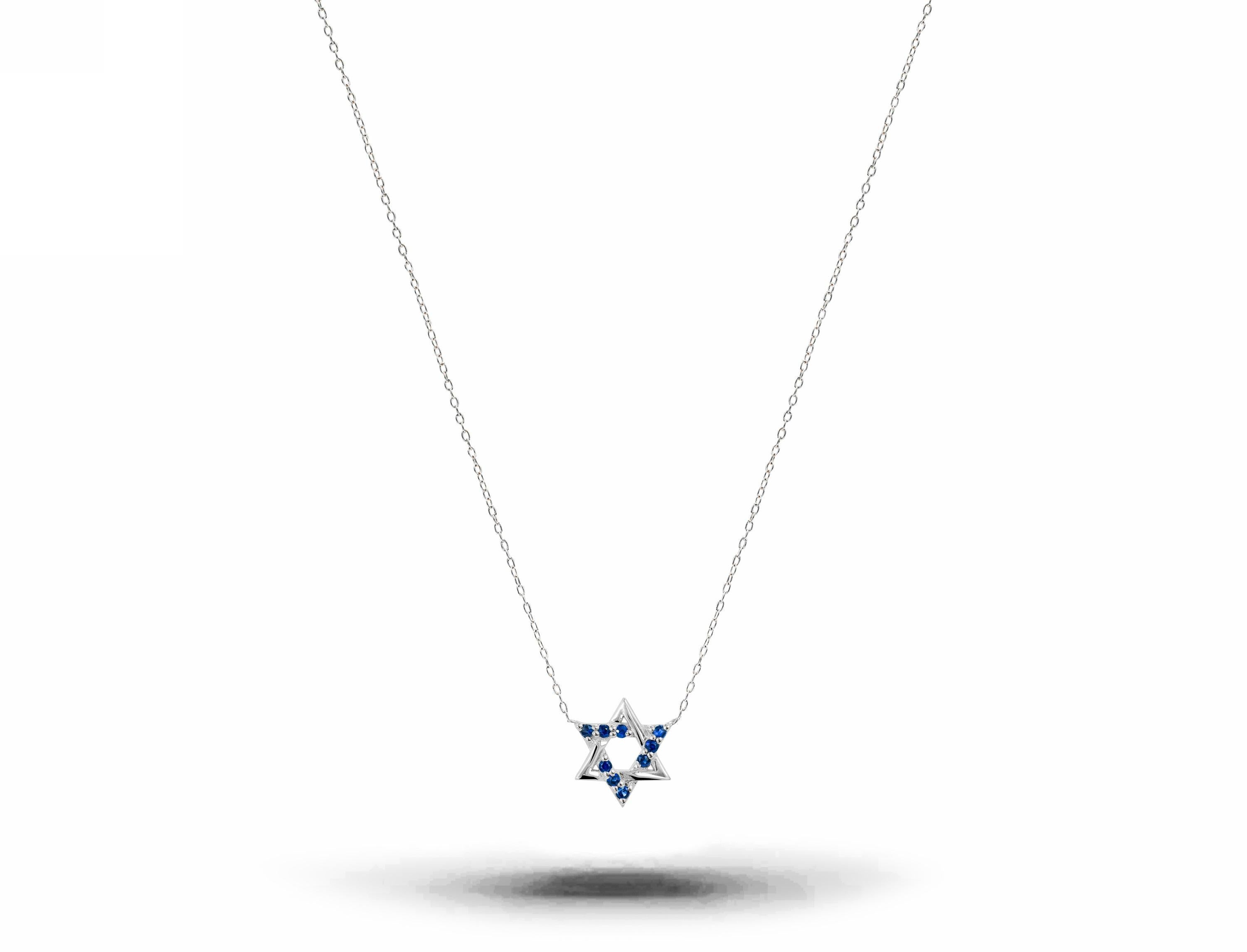 sapphire star necklace