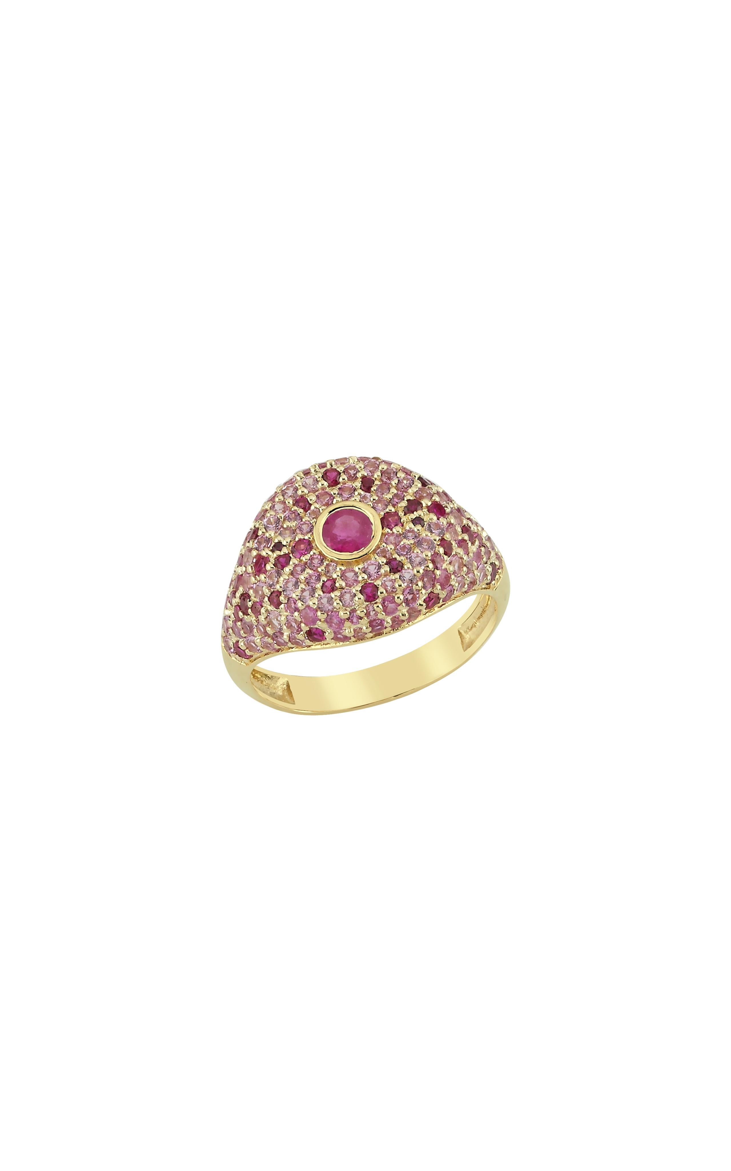 For Sale:  14k Gold BonBon Ring with 0.25 ct Ruby & 2.06 ct Pink Mix Sapphire 5