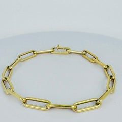 pulsera de oro de 14k clásica cerrada para siempre