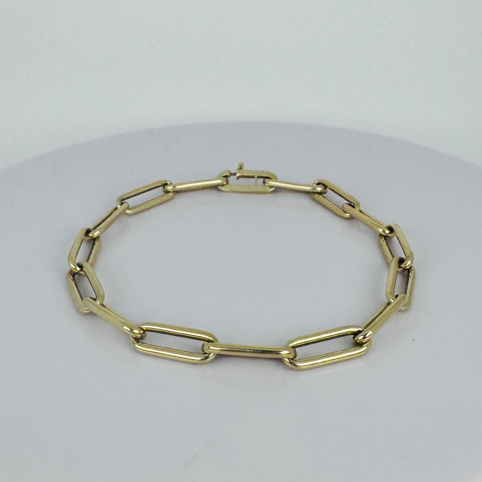 pulsera de oro de 14k clásica cerrada para siempre en venta 1
