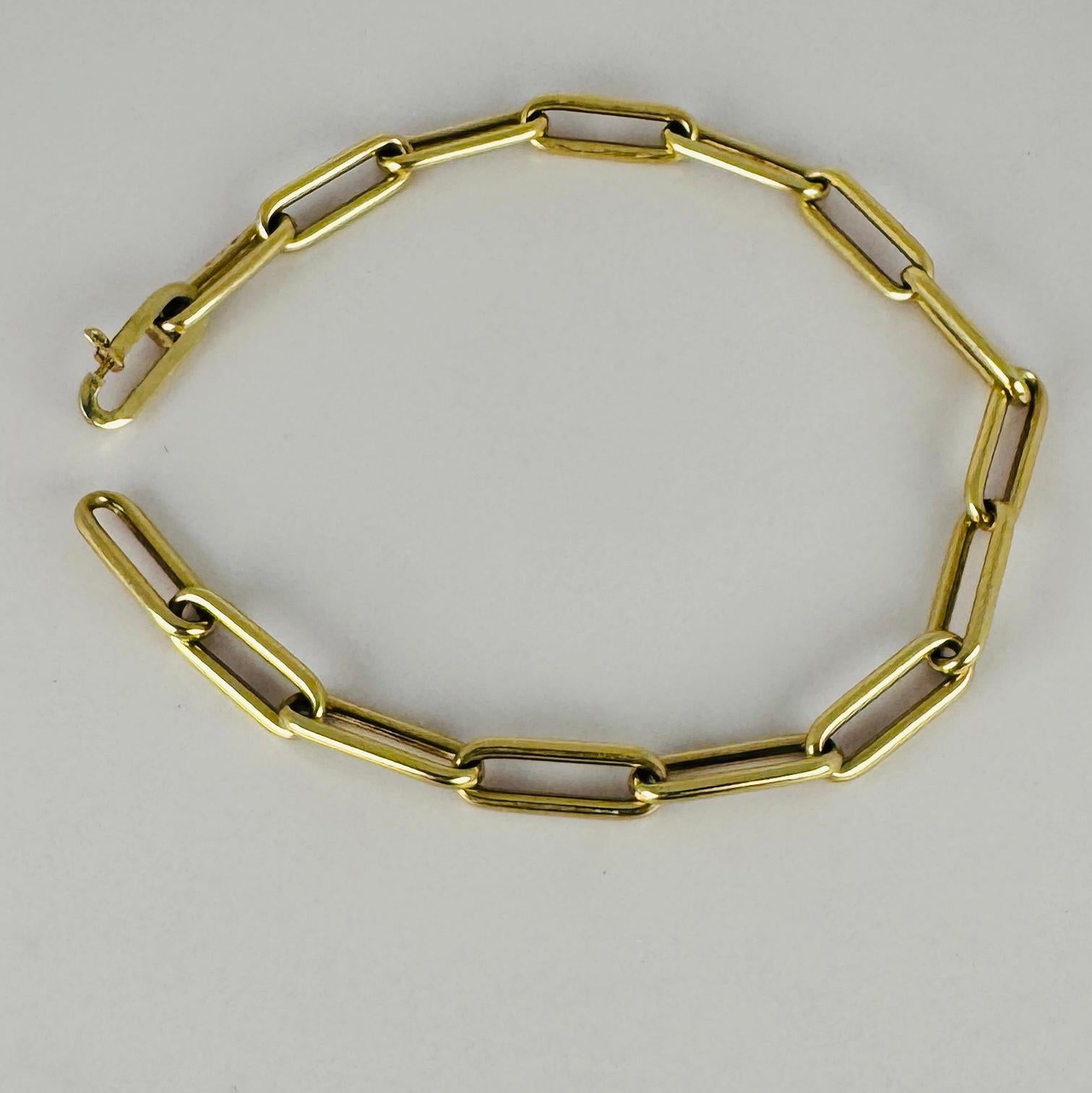 pulsera de oro de 14k clásica cerrada para siempre en venta 3