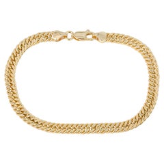 14k Goldarmband Cuban Link Gourmet Kette Armband