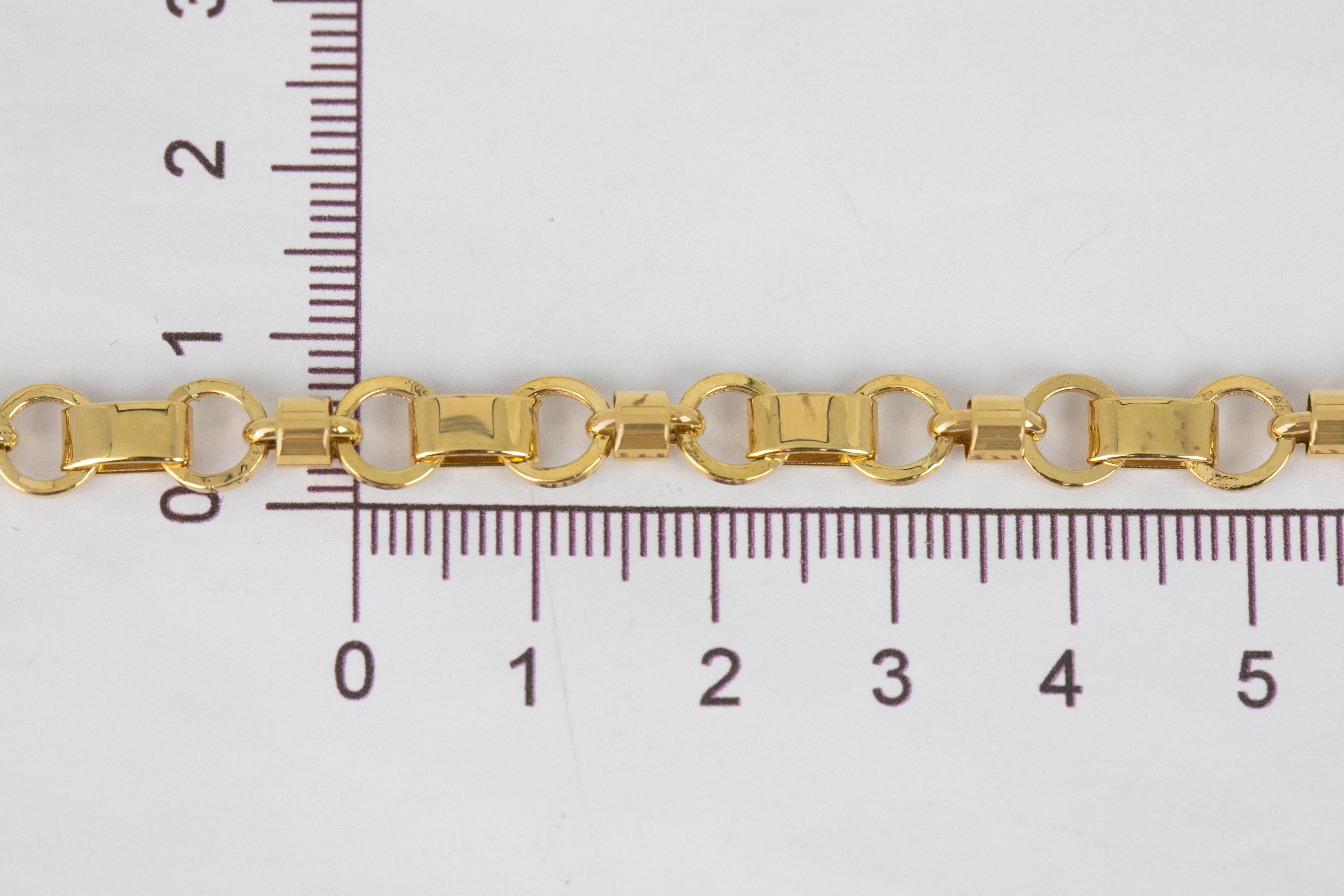 14k Gold Bracelet Ringed New Model New Trend Bracelet For Sale 4