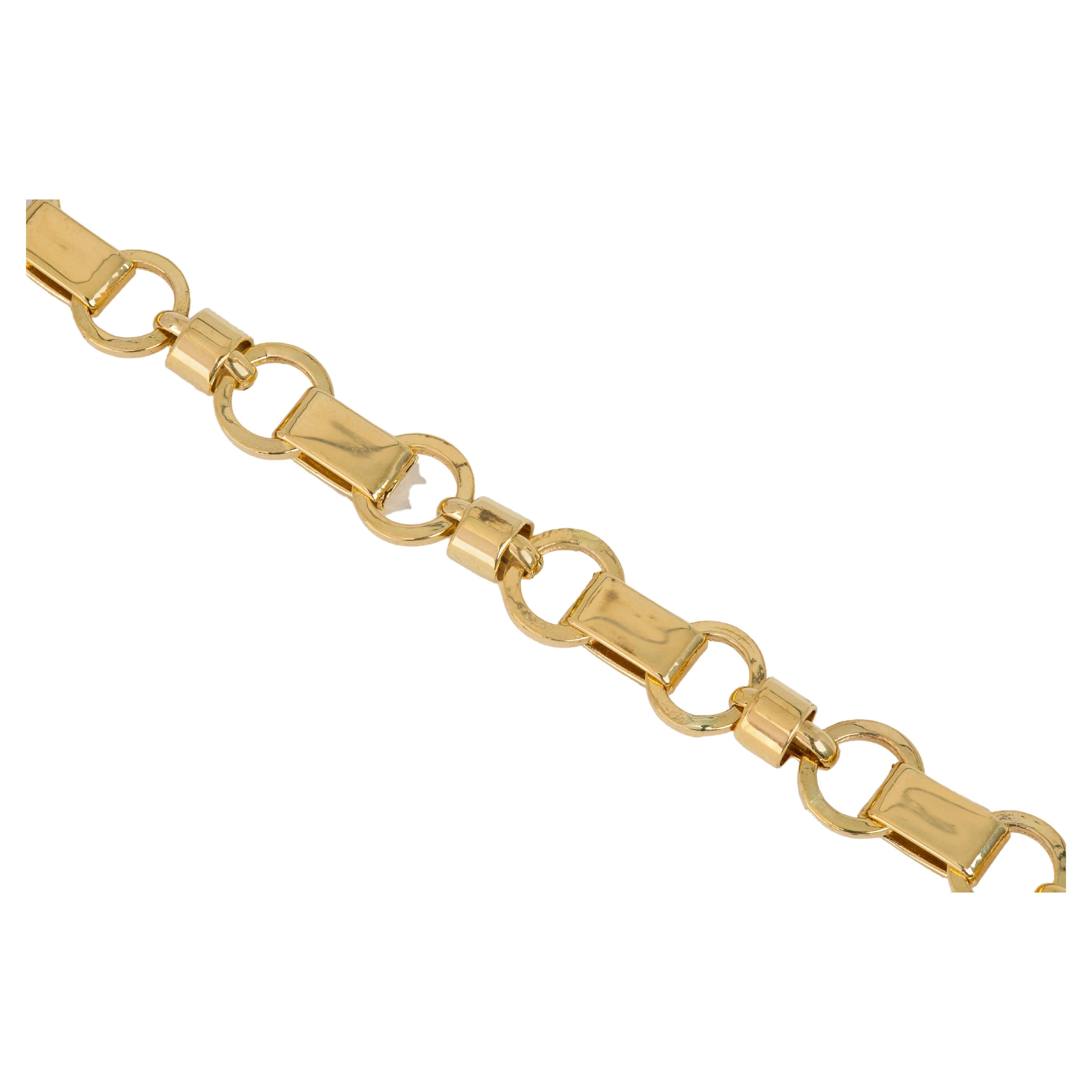 14k Gold Bracelet Ringed New Model New Trend Bracelet For Sale