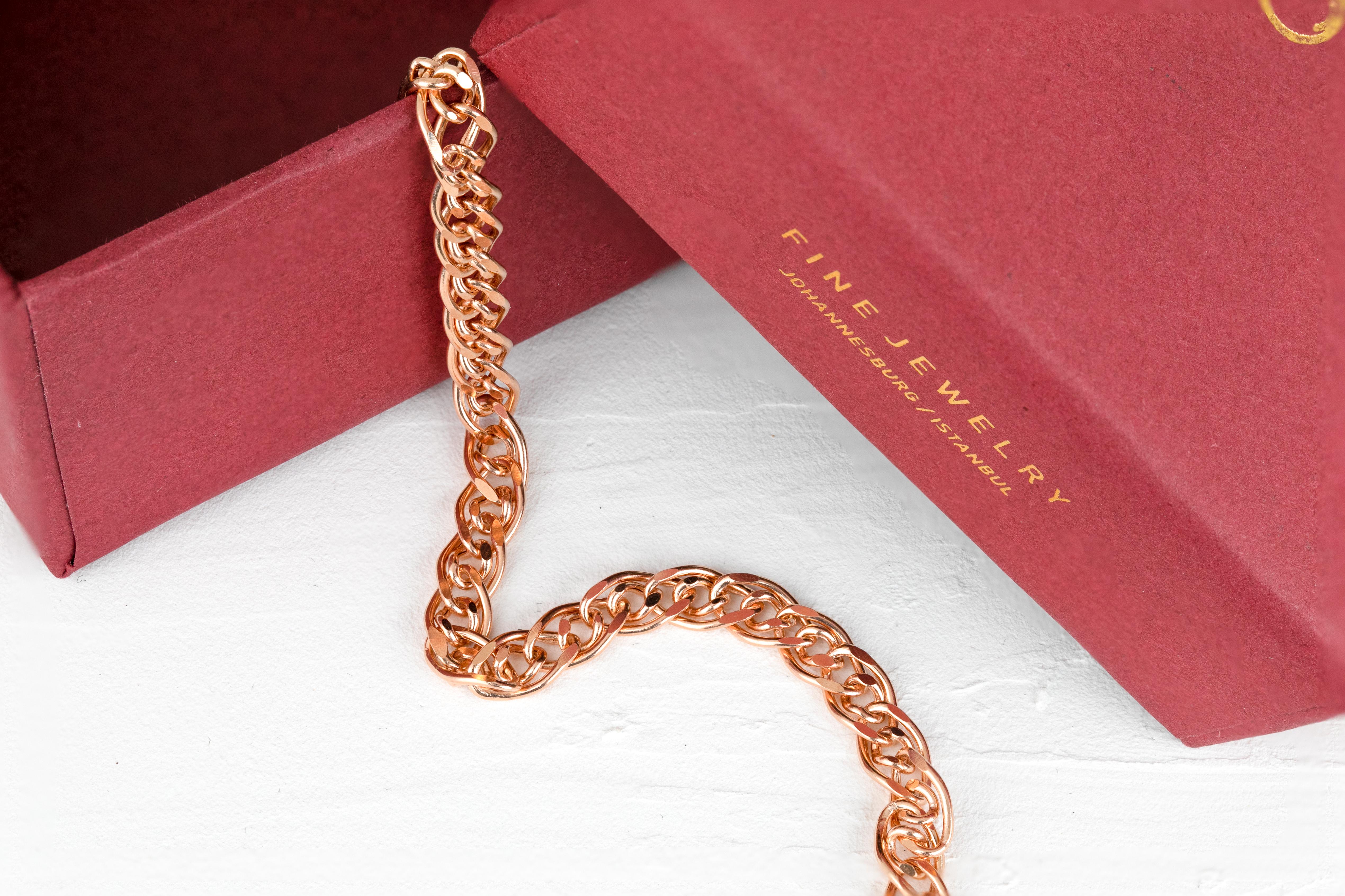 14k Gold Bracelet Thick Chain Bracelet For Sale 1