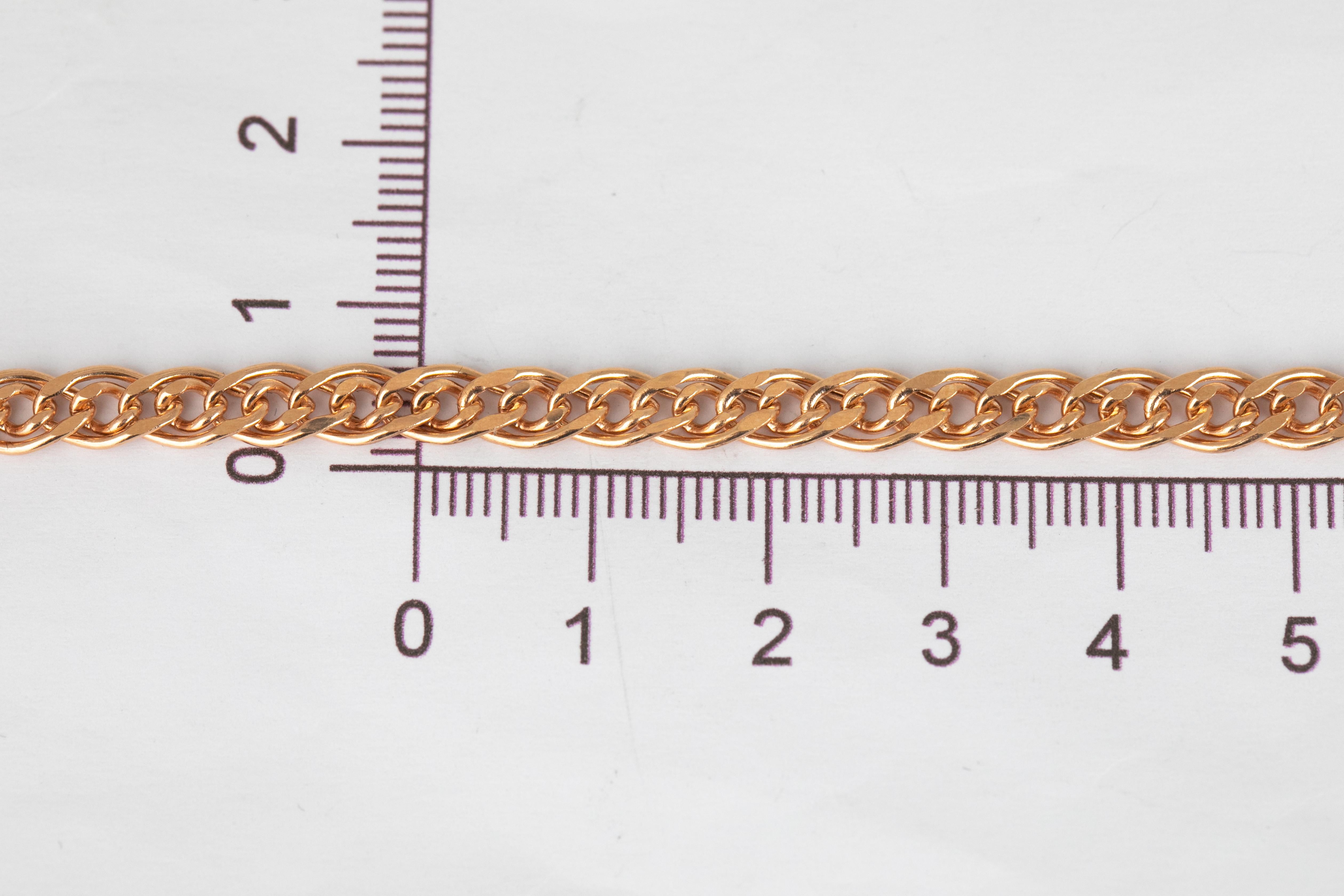 14K Goldarmband mit kühner Kette, 14k Goldkette Armband 3