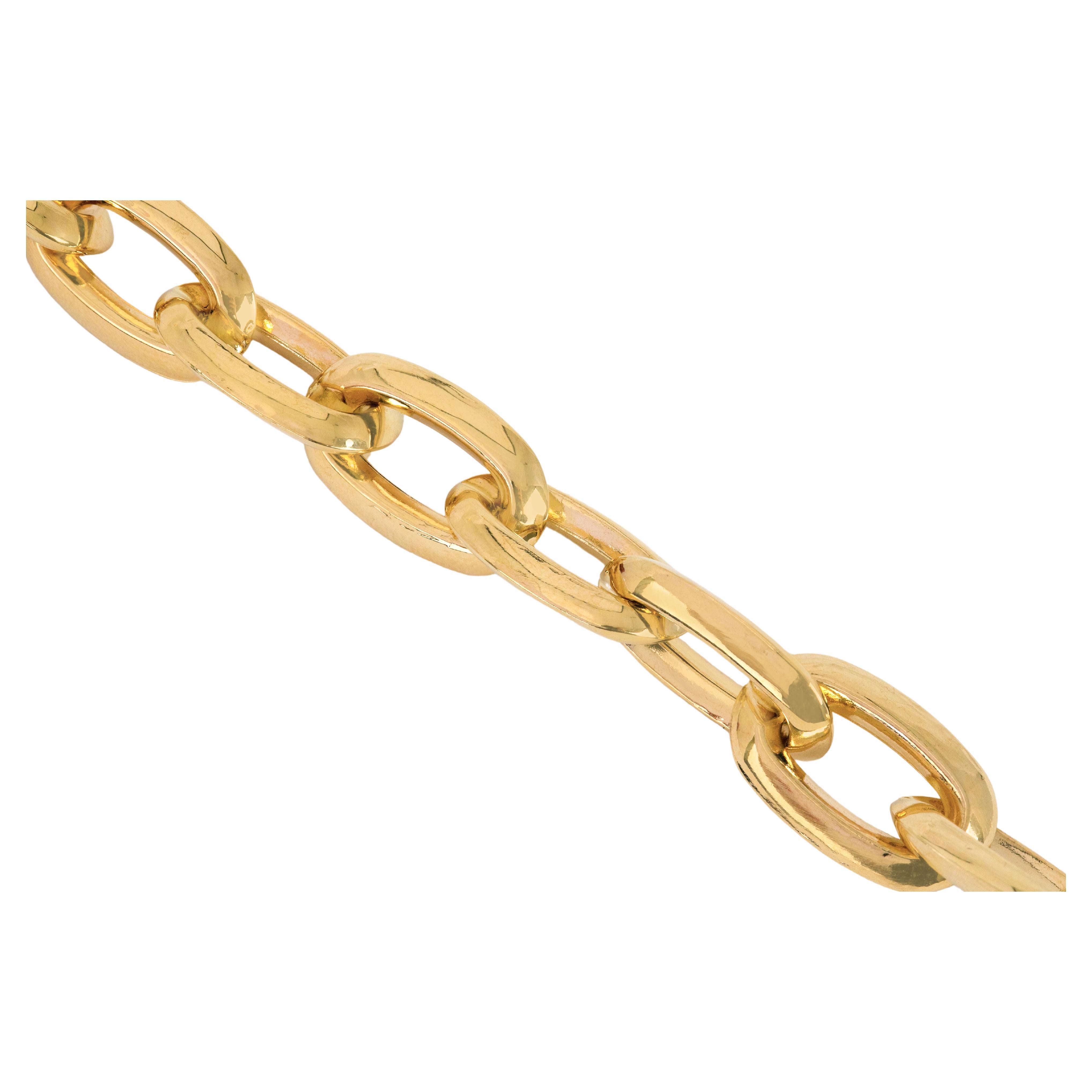 Bracelet en or 14k avec chaîne audacieuse, bracelet en or 14k avec chaîne, bracelet rectangulaire