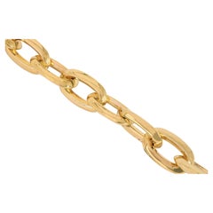 14k Gold Bracelet with Bold Chain, 14k Gold Chain Bracelet, Rectangle Bracelet