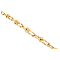14k Gold Bracelet with Bold Chain, 14k Gold Chain Bracelet, Rectangle Bracelet