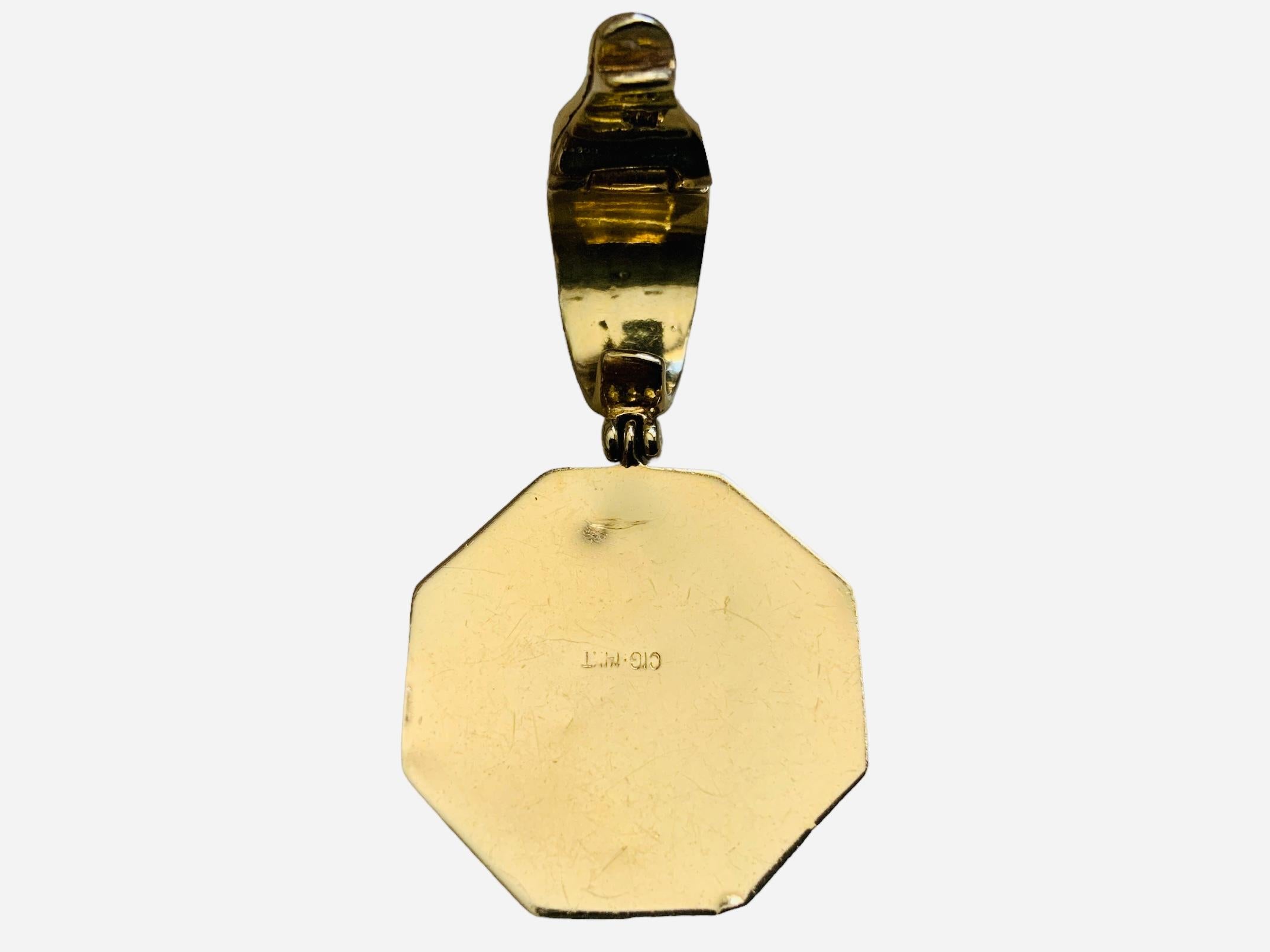 14K Gold Buillon Coins Set Of Pendant, Pair Of Earrings And Ring For Sale 9