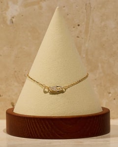 Diamond Clasp 14k Gold Bracelet by Series of Eleven