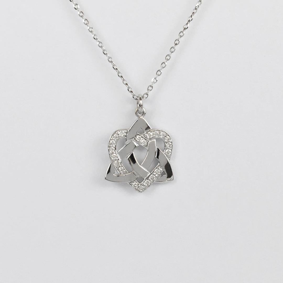 Moderne Collier Celtic Knot Irish Jewelry en or 14 carats en vente