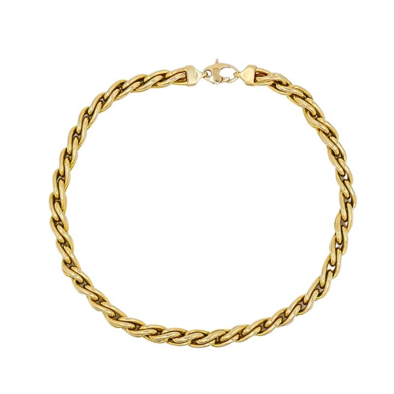 Collana a catena in oro 14k A Link ovali e grossi Gioielli Vintage In condizioni buone in vendita a Beverly Hills, CA