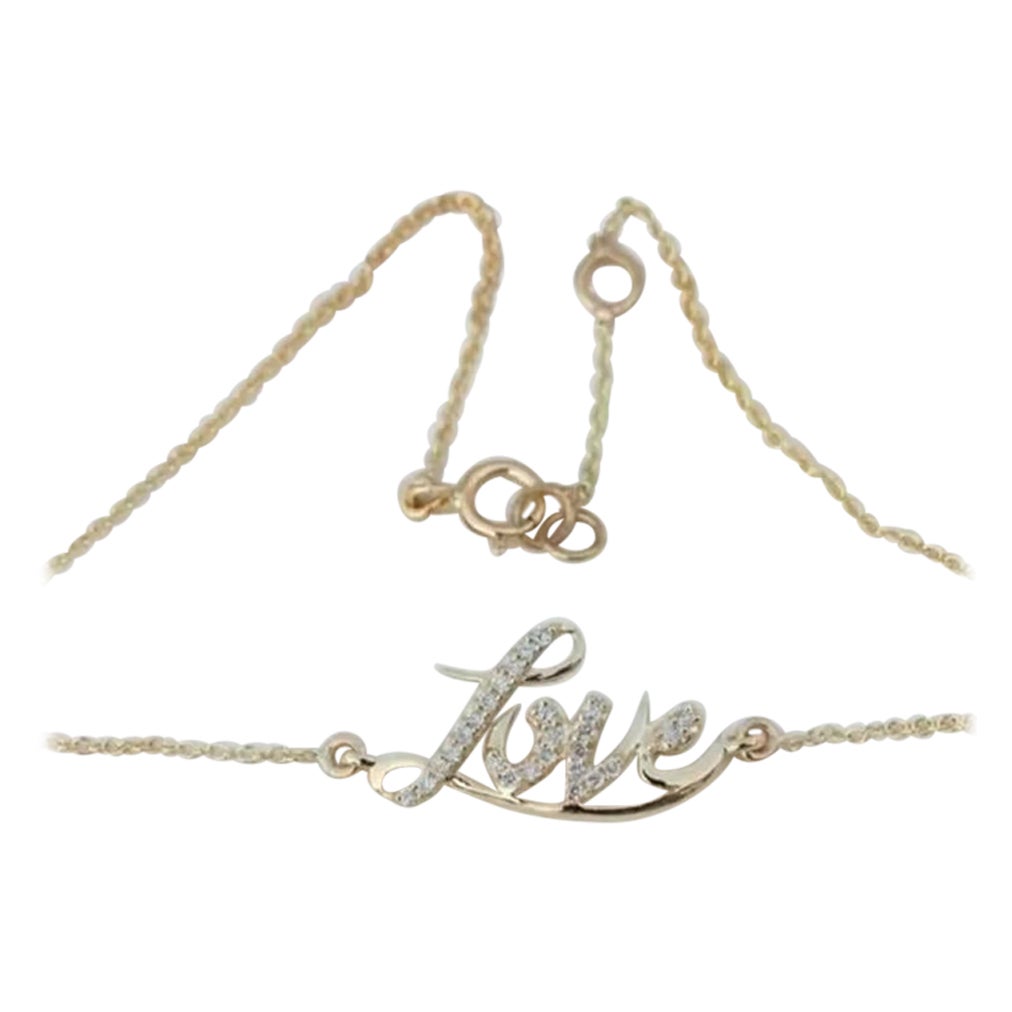 Pulsera de oro de 14 quilates con diamante natural
