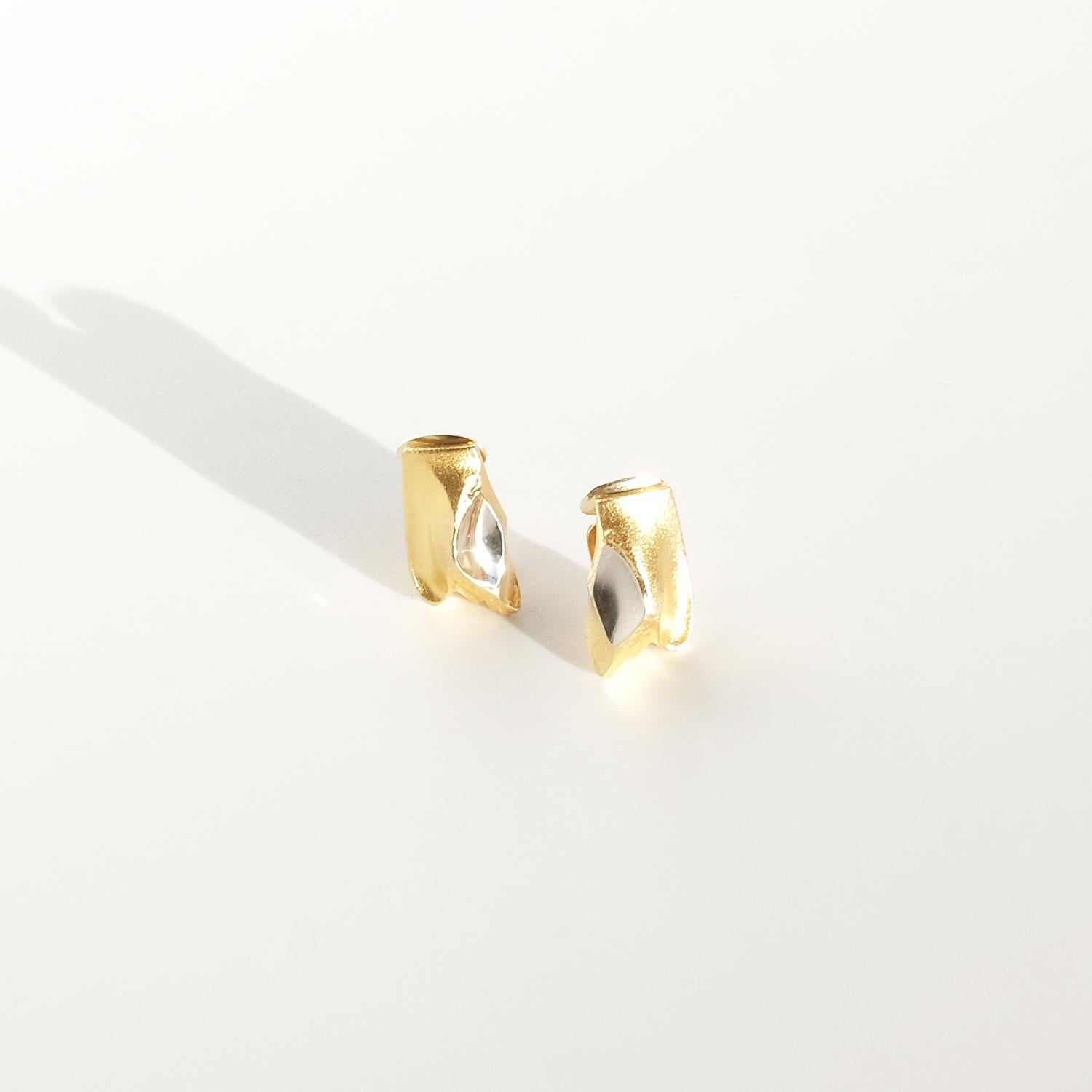 14K Gold-Ohrclips Episode von Lapponia, hergestellt 1990 im Zustand „Gut“ im Angebot in Stockholm, SE
