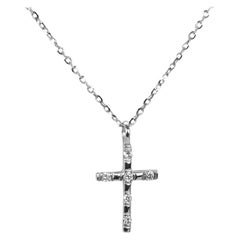 14k Gold Cross Necklace Christ Cross Pendant Religious Jesus Necklace