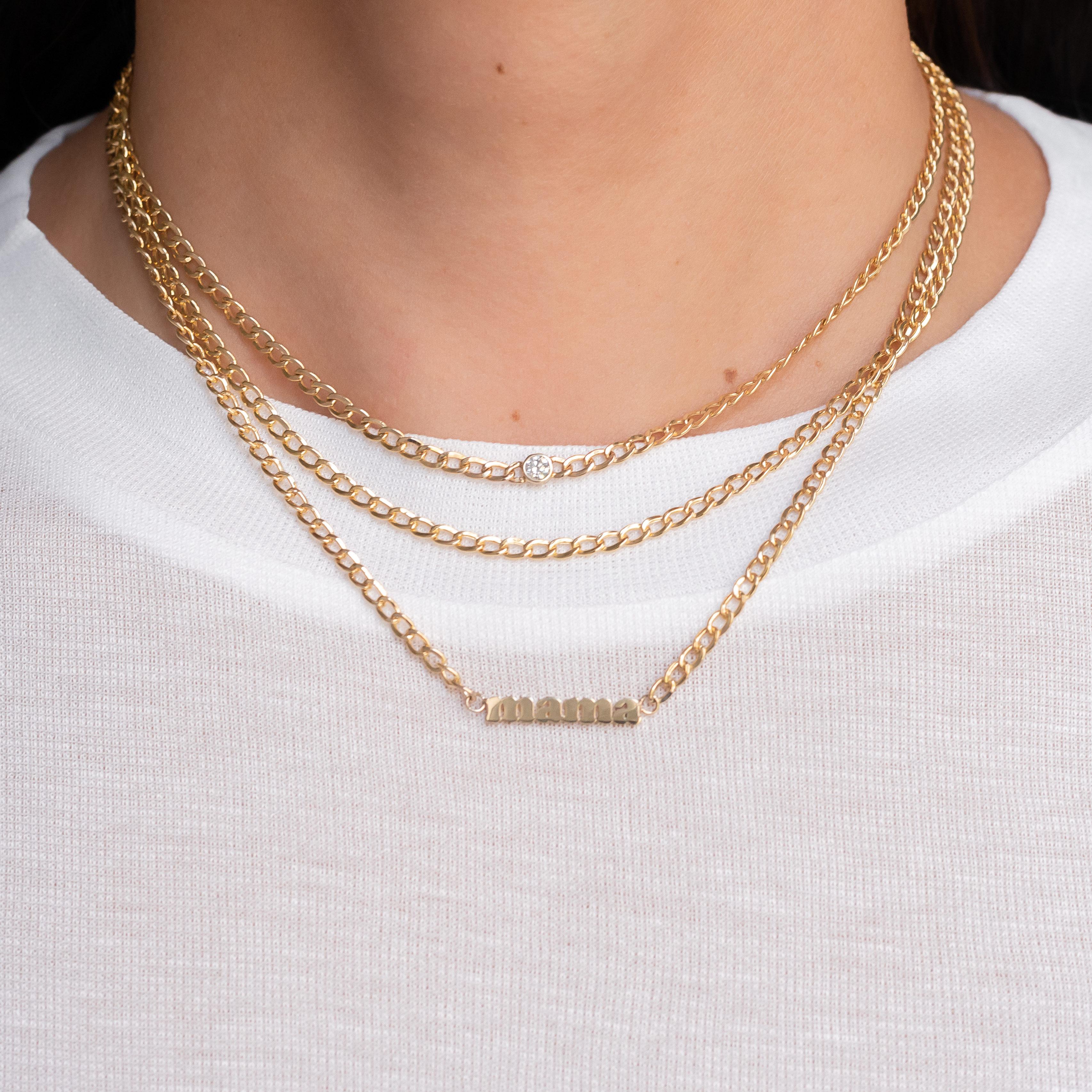 Fun and edgy 14k solid yellow gold Cuban link choker necklace. Wear it up or down by itself or layered, this choker will be your new obsession!

Length: adjustable 12