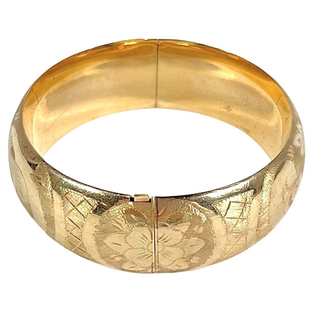 14K Gold  Cuff Bracelet
