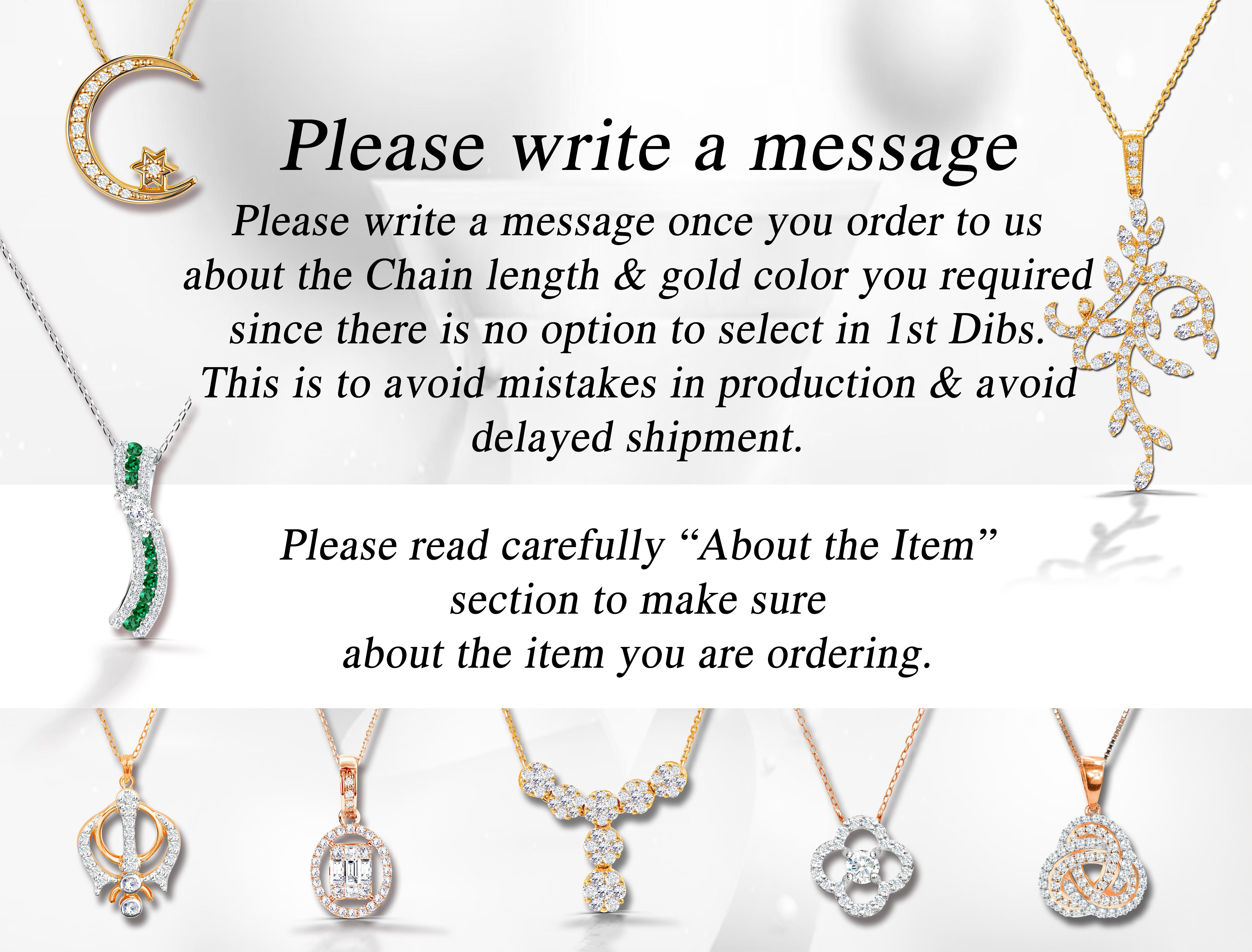 Women's or Men's 14k Gold Diamond Anchor Pendant Necklace Delicate Necklace Pave Round Diamond For Sale